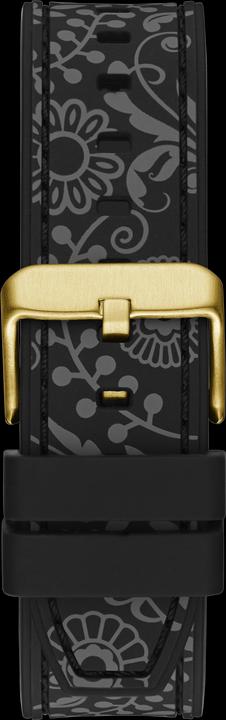 Actual product image Guess BR GLD CS W/ DIGITAL PRINTED TR / SUN BLK MF DL / BLK SILICONE STRP W/ PRINTING Wristwatch (44 mm)