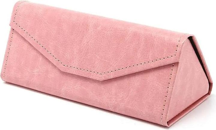 Produktbild Only-Bags.Store Velvet triangle folding glasses case Elegant sunglasses case soft noble reading glasses box Eyewear