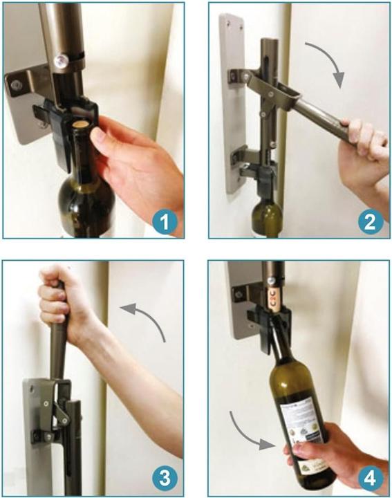 Actual product image Wandkorkenzieher mit Holzhalterung (Corkscrew)