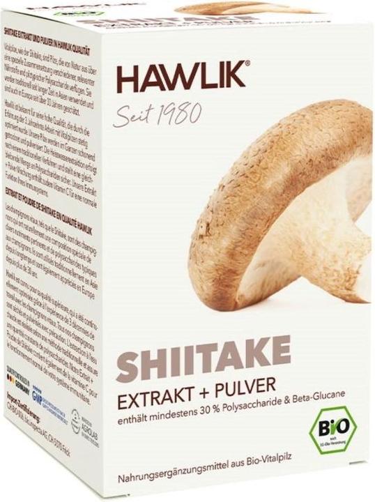 Image du produit Hawlik Extrait de shiitake + poudre en capsule (120 pièce(s), Capsules, 110 g)