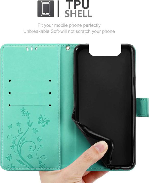 Produktbild Cadorabo Hülle für Samsung Galaxy A80 / A90 4G mit Blumen Muster (Samsung Galaxy A80)