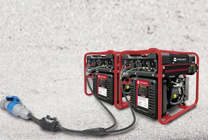 Actual product image Toolcraft TO-8249439 Parallel connection cable 230 V/AC (7000 W)