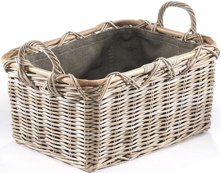 Immagine prodotto Kobolo Cesto per caminetto, Tessuto grigio Kubu scuro