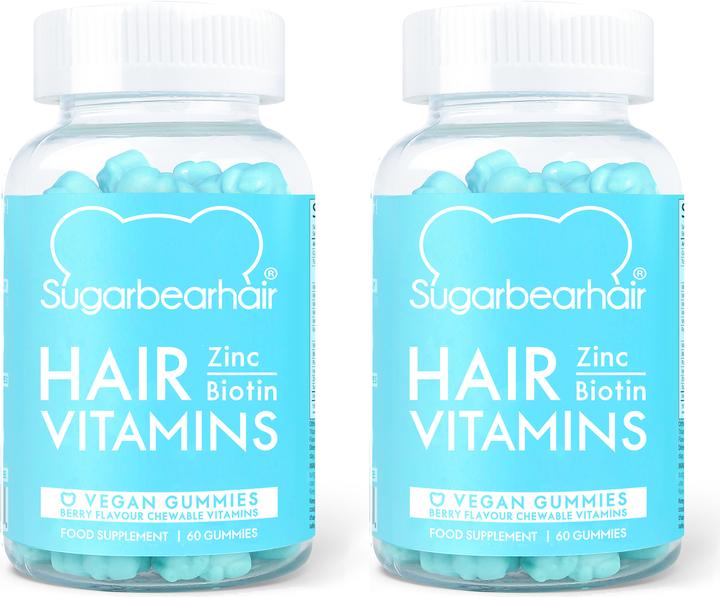 Sugarbearhair Hair Vitamins DUO (120 Piece, Gummies, 300 g)
