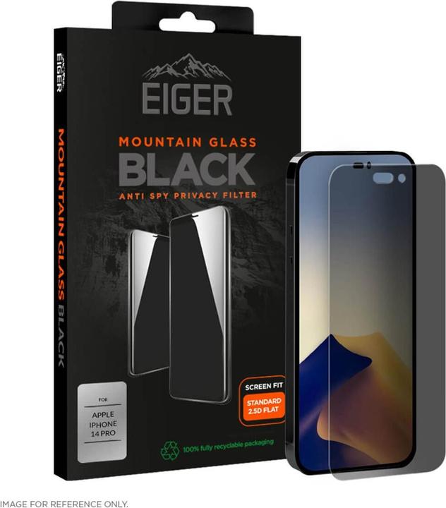 Image du produit Eiger Mountain Glass Black (1 pièce(s), Apple iPhone 14 Pro)