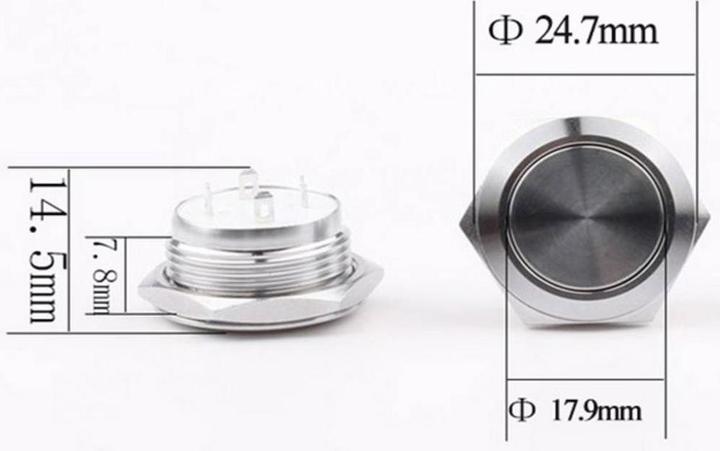Image du produit Tru Components Bouton poussoir à pression