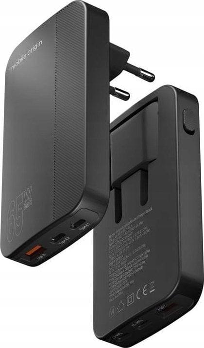 Image du produit Mobile Origin GaN III Slim Charger - noir - 65Watt (65 W)