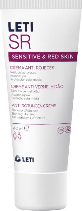 Actual product image Leti LETISR Anti-Redness Cream for Sensitive Skin, 40 ml Cream (40 ml, Day cream, SPF 20)