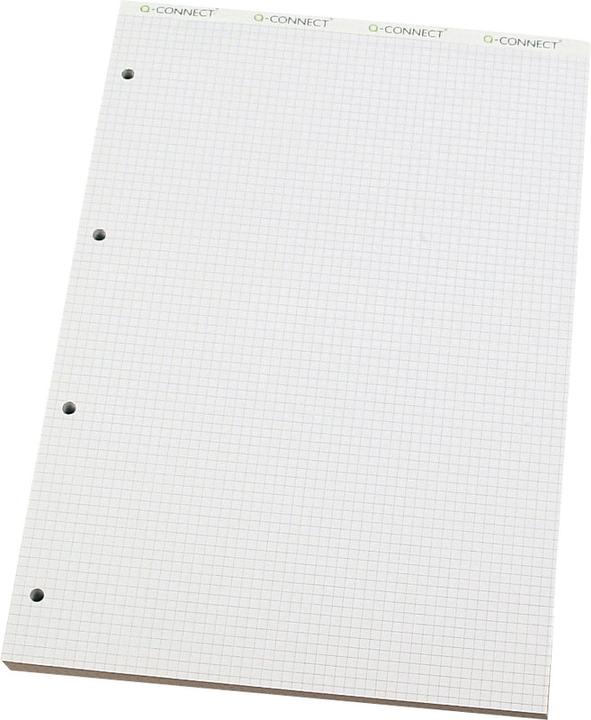 Q-Connect Bloc-notes sans couverture FSC (A4, Quadrillé)