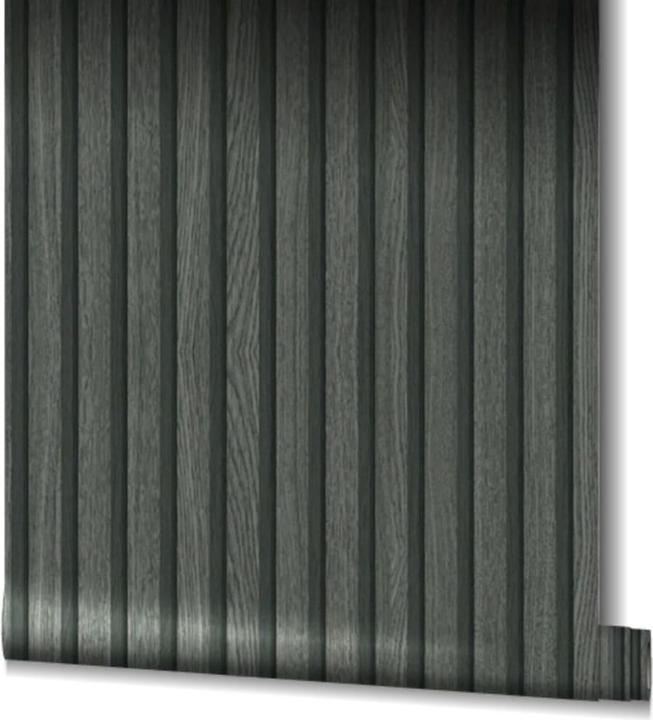 Image du produit Marburg Vliestapete 33961 Botanica 3D Holz-Optik schwarz anthrazit (10,05 m x 53 cm)