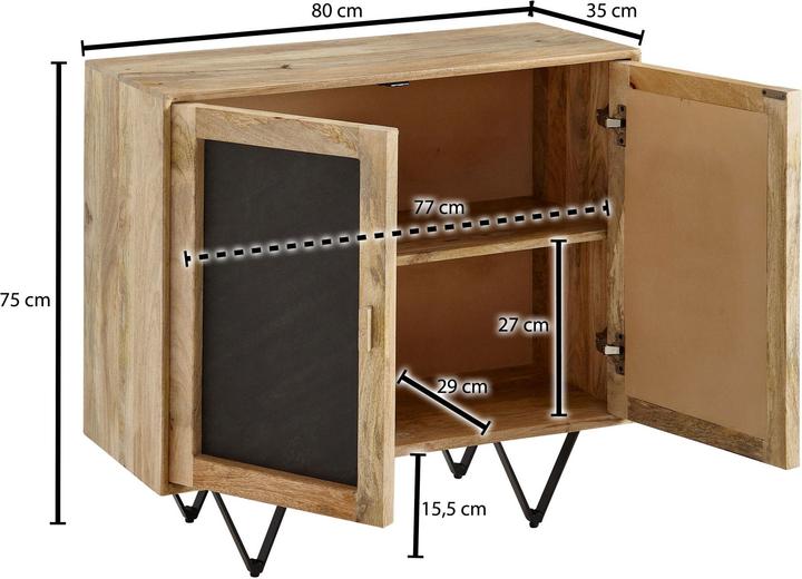Produktbild Wohnling 80x75x35 (80 x 35 x 75 cm)