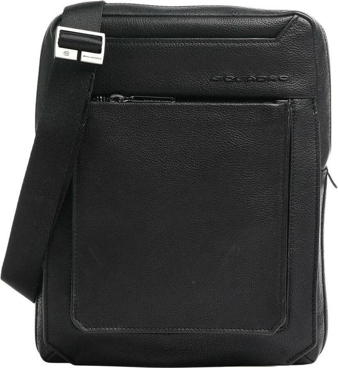 Actual product image Piquadro Tallin, iPad Sleeve, Leather Crossbody Bag, Black, CA1816W108, 21 (IPad Pro 11)