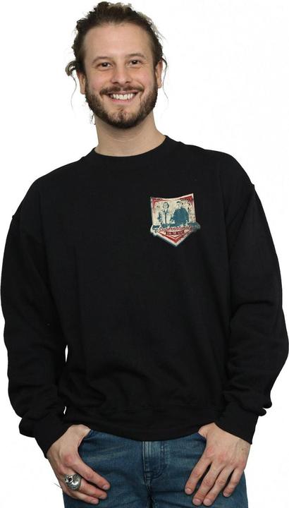 Actual product image Supernatural Mens Winchester Breast Print Sweatshirt (4XL)