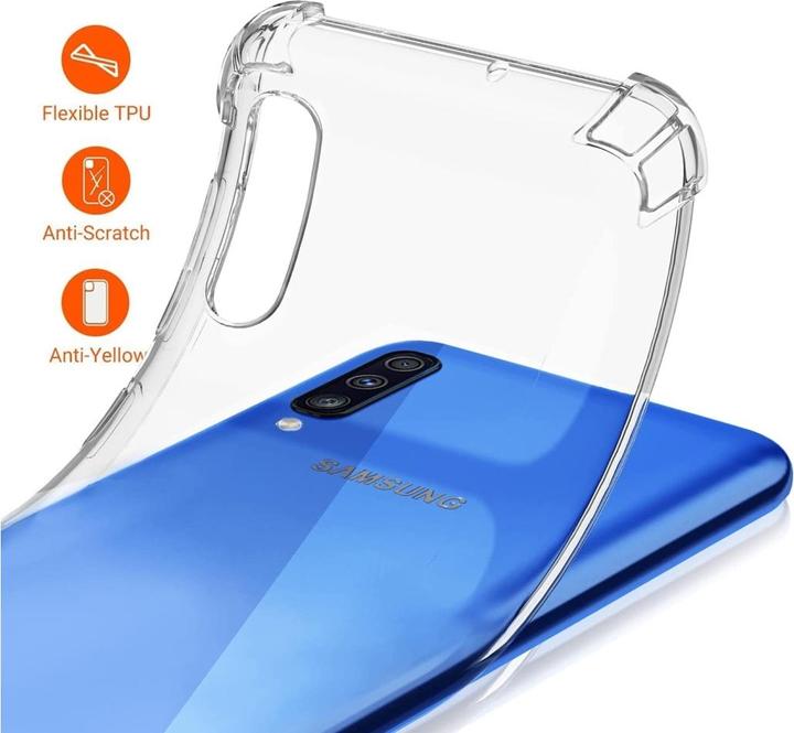 Actual product image Screenguard Samsung Galaxy A70 Case Crystal Soft Airbag Bumper (Samsung Galaxy A70)