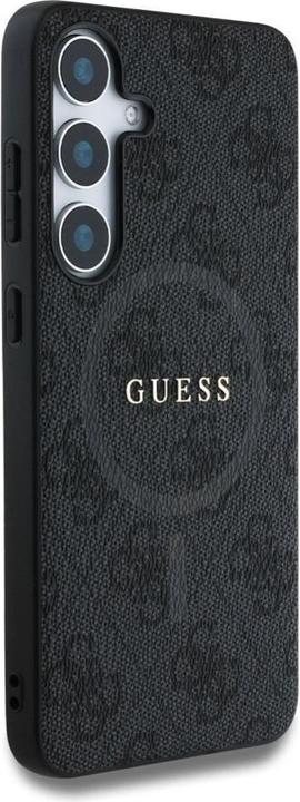 Actual product image Guess Etui Leather 4G Colored Ring Classic Logo MagSafe Samsung Galaxy S25 Plus czarny (Samsung Galaxy S25+)