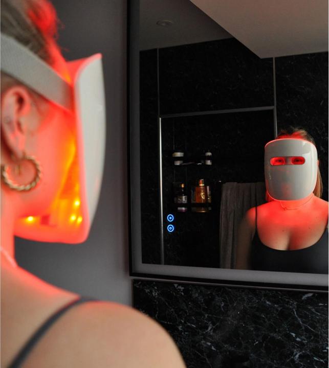 Image du produit TensCare - Glomask Klinisch Bewezen Blauw, Rood en Nabij Infrarood Luminothérapie pour une Uitstralin Jegdige