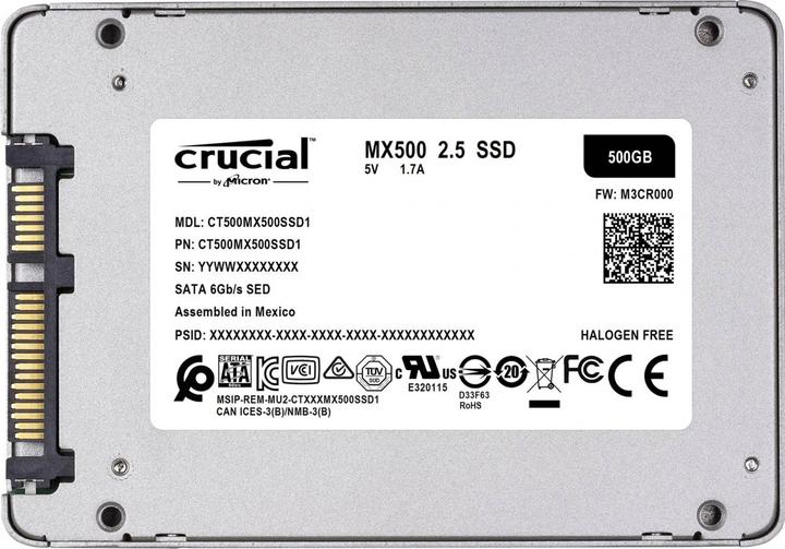 Produktbild Crucial Mx500 (500 GB, 2.5")
