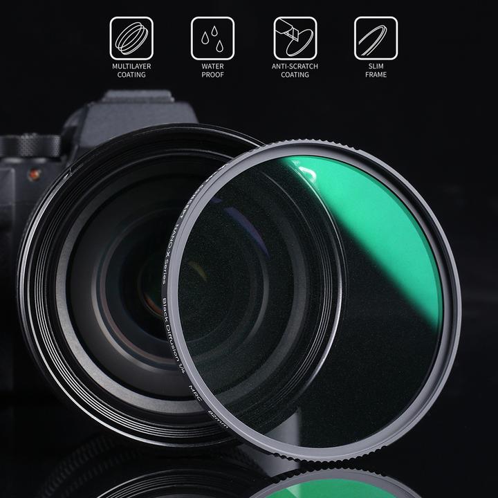 Produktbild K&F Concept Filter K&F Filter Diffuser HD Black Mist 1/8 K&F 46mm 46 mm (46 mm, Black Mist Filter)
