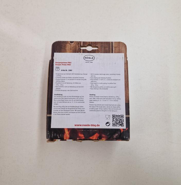 Actual product image Rösle Burgerpresse PRO