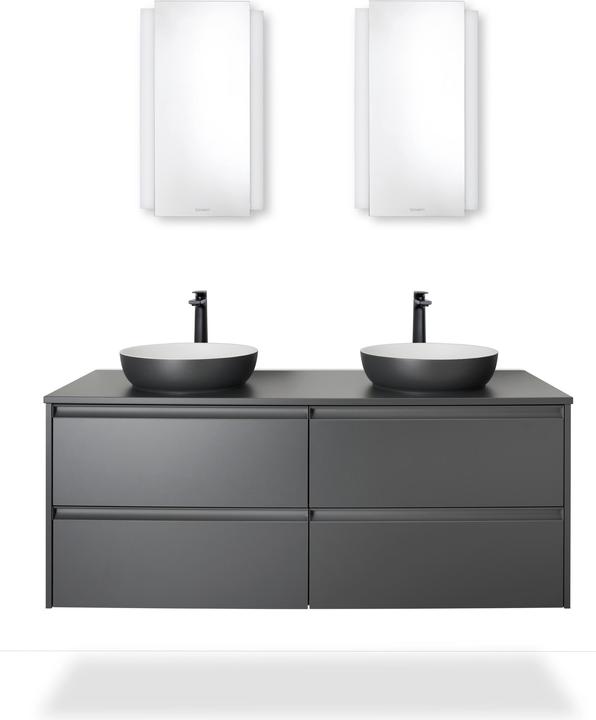 Duravit Sivida Aufsatzwaschtisch, rund, 400x400mm, ohne Hahnloch, ohne Überlauf (400 mm, 400 mm)