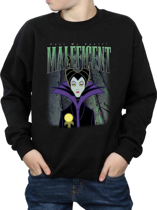 Actual product image Disney Boys Sleeping Beauty Maleficent Montage Sweatshirt (152, 158)