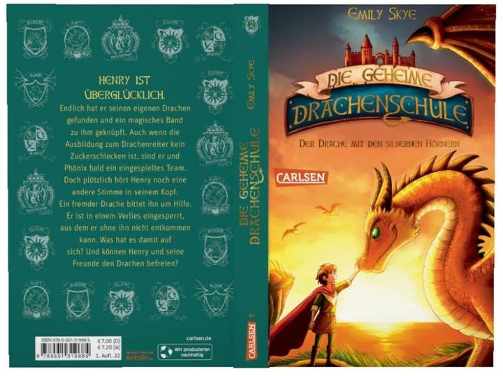 Produktbild Die geheime Drachenschule 2: Der Drache mit den silbernen Hörnern (Pascal Nöldner, Emily Skye, Deutsch)
