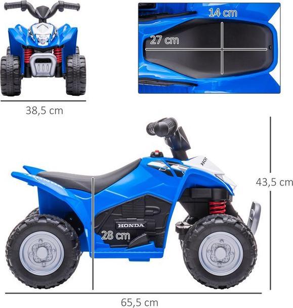 Immagine prodotto Swisshandel24 Elektro-Quad Miniquad Kinder Elektro ATV Kinderquad ab 18 Monaten Schwarz (6 V)