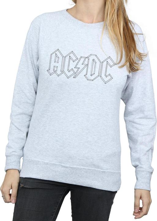 AC/DC Black Outline Logo Sweatshirt
