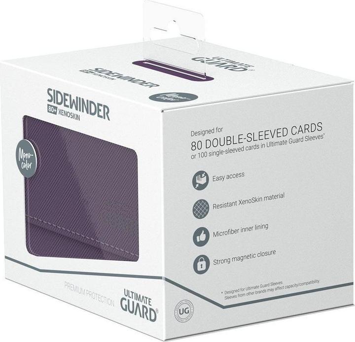 Produktbild Ultimate Guard Kartenbox XenoSkin Sidewinder Monocolor 80+ Violett