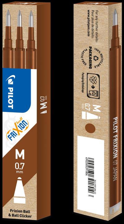 Immagine prodotto Pilot FriXion Set di ricarica à 3 (Mine di ricambio, Marrone, 0.35 mm)