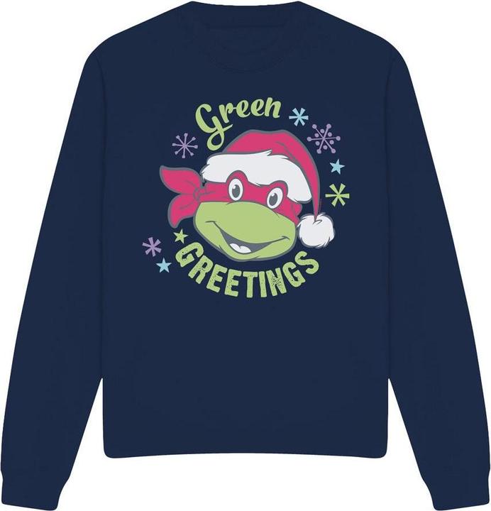 Teenage Mutant NT Green Greetings For Christmas Sweatshirt
