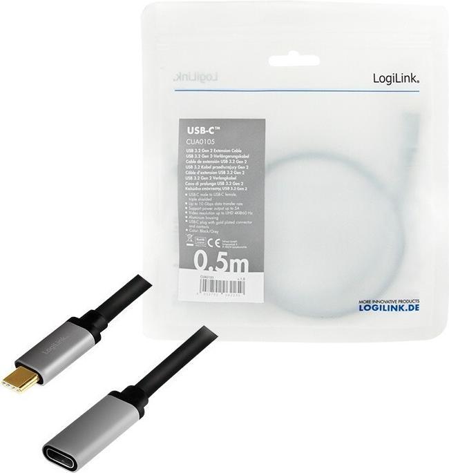 Produktbild LogiLink USB C – USB C (0.50 m, USB 3.2 Gen 2)