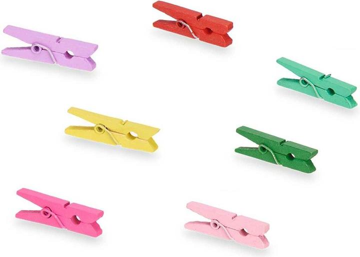 Produktbild Pincello Klammern klein Bunt Holz (24 Stück) (24 x)
