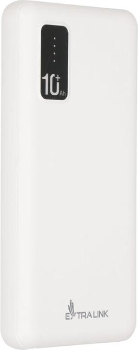 Extralink EX.19638 power bank Lithium Polymer (LiPo) White (10000 mAh, 10 W, 37 Wh)