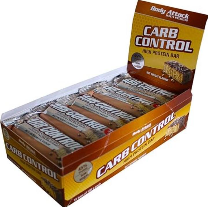 Immagine prodotto Body Attack Carb Control (15 barrette da 100 g) (Dado Crema Torrone, 15 pz., 1500 g)