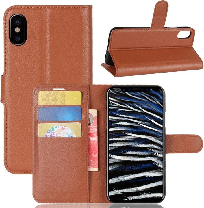 Cover-Discount Leder Etui Kartenfächer (Apple iPhone X, Apple iPhone XS)