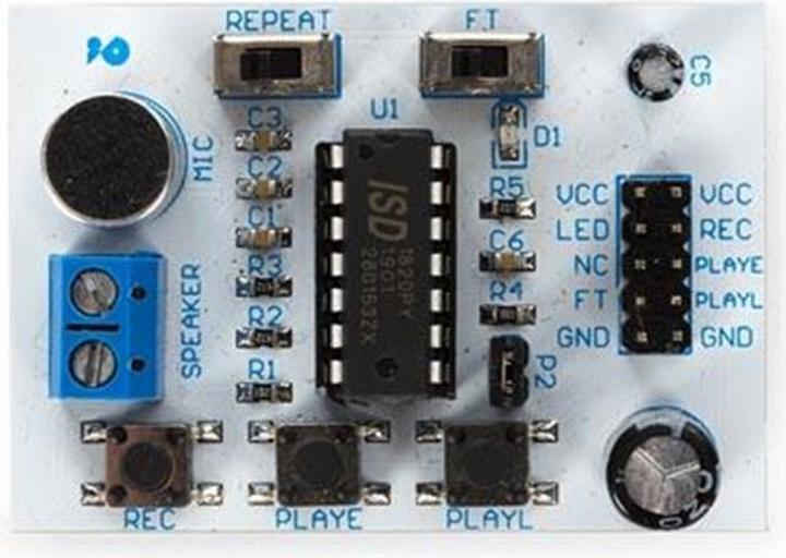 Actual product image Whadda Module ISD1820 VOICE RECORD/PLAY
