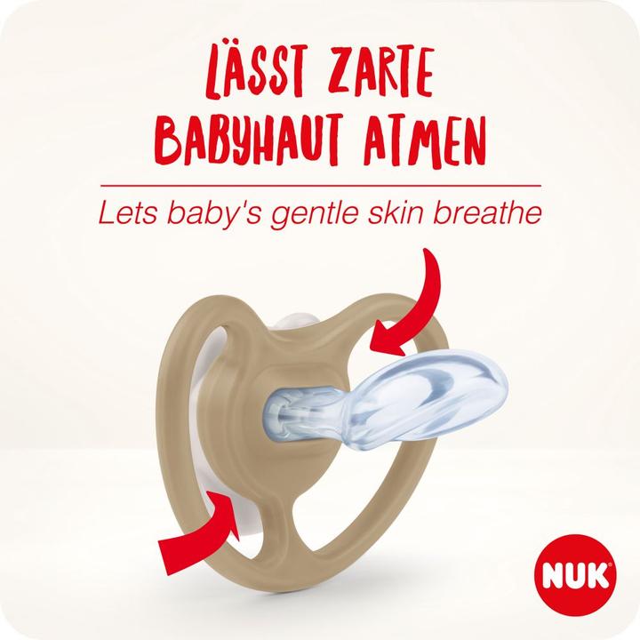 Actual product image NUK Dummy Pacifier 2-pack Space - Silicone 0-6 M - Fox / (2 x, from birth)