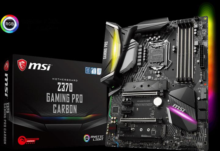 Actual product image MSI Z370 Gaming Pro Carbon (LGA 1151, Intel Z370, ATX)