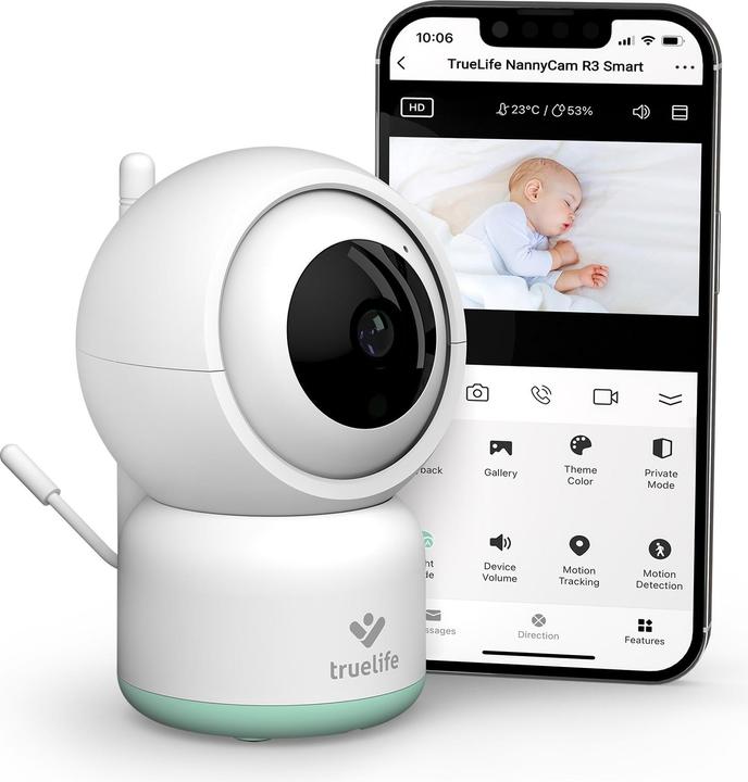 Produktbild Truelife NannyCam R3 (Babyphone mit Kamera, 10 m)