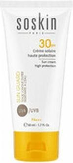 Actual product image Soskin Ochranné krém na obliÄej a tÄ'lo SPF 50+ (Smooth Cream) 125 ml (Suntan cream, SPF 30, 50 ml)
