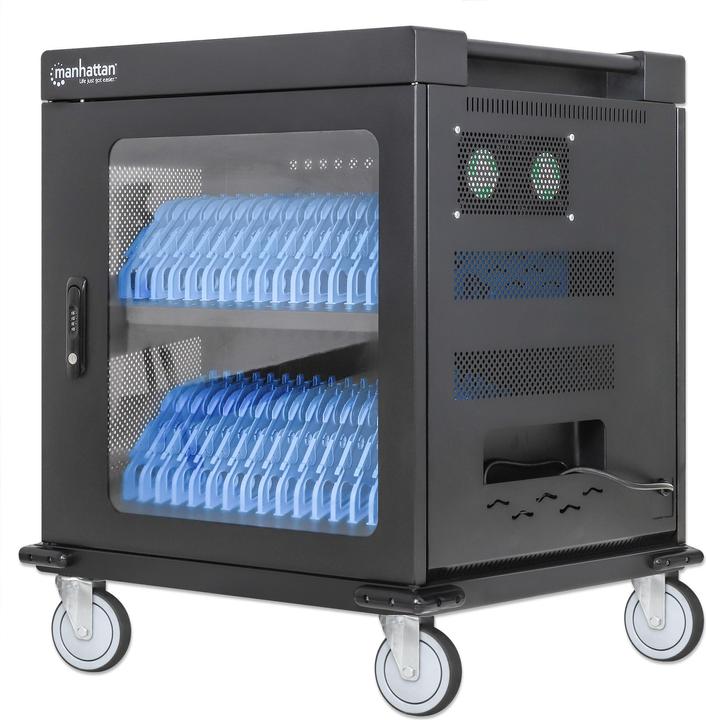Manhattan Charging cabinet on castors with 32 sockets