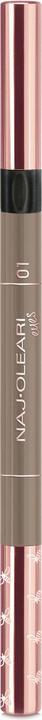 Actual product image Naj Oleari 3in1 Perfect Brow 01 blonde 0.15g + 1ml (Blonde)