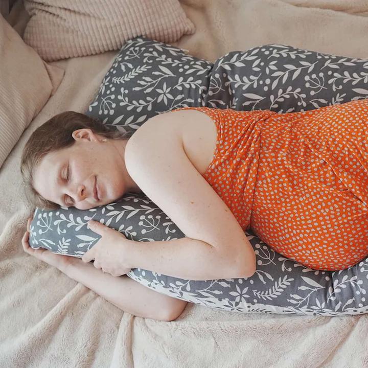 Image du produit Coussin d'allaitement et de sommeil Flora Cool Grey