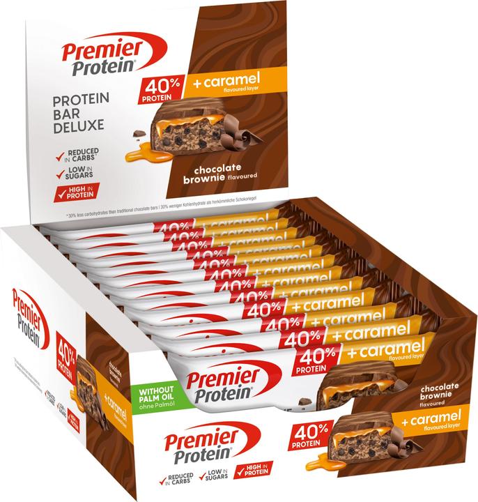 Image du produit Premier Protein Protein Bar Deluxe (Chocolat, Brownie, 12 pcs, 600 g)