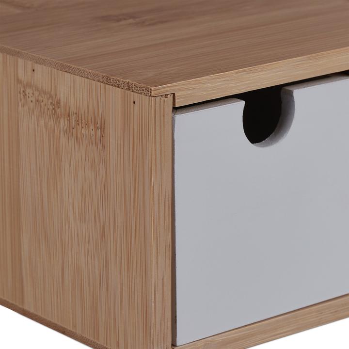 Actual product image Relaxdays Bamboo drawer box