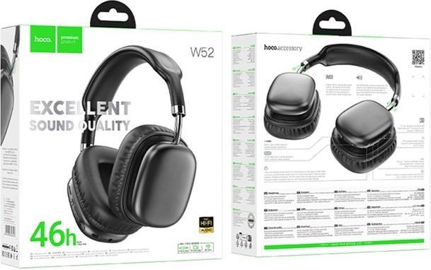 Image du produit Hoco W52 Plus Tone Headset In-Ear Wireless Bluetooth Schwarz (46 h, Sans fil)