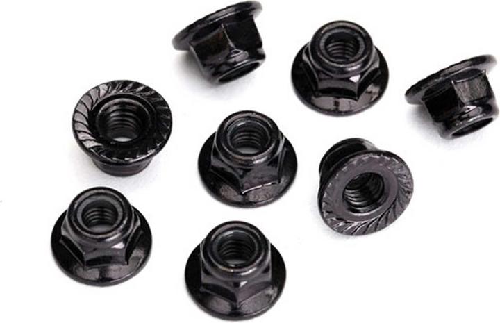 Produktbild Traxxas 5mm stop-mutter mit flansch (stahl, schwarz verzahnt) (8)