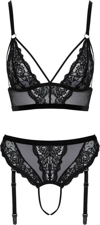 Immagine prodotto Cottelli Collection Reggiseno e perizoma nero XL (XL)