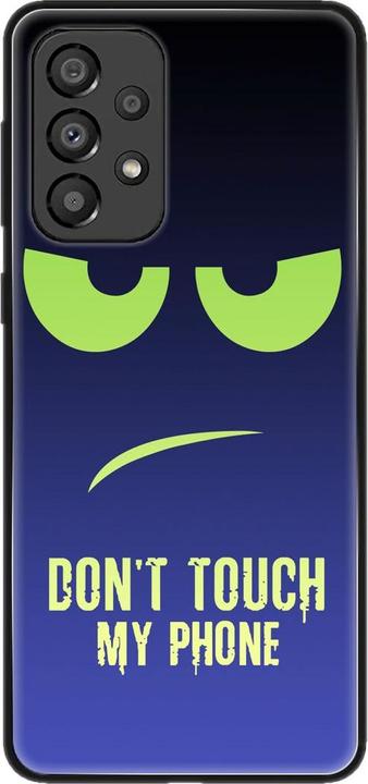 Dont Touch My Phone Grün Blau